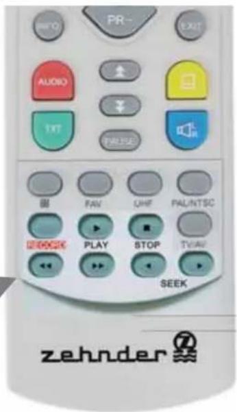 ZEHNDER TX 444 Hue - PVR-Tasten auf der Fernbedienung - 1
