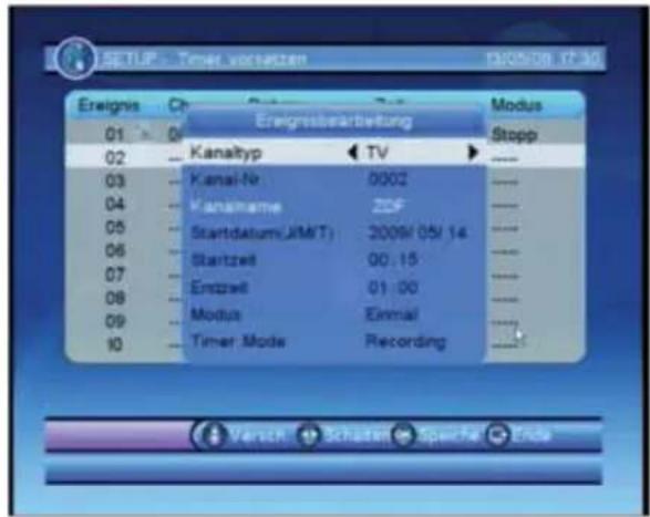 ZEHNDER TX 444 Hue - Aufnahme über EPG (Elektronischer Programmführer) - 1