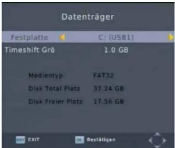 ZEHNDER HX 7133 PVR - Status USB-Speicher - 1