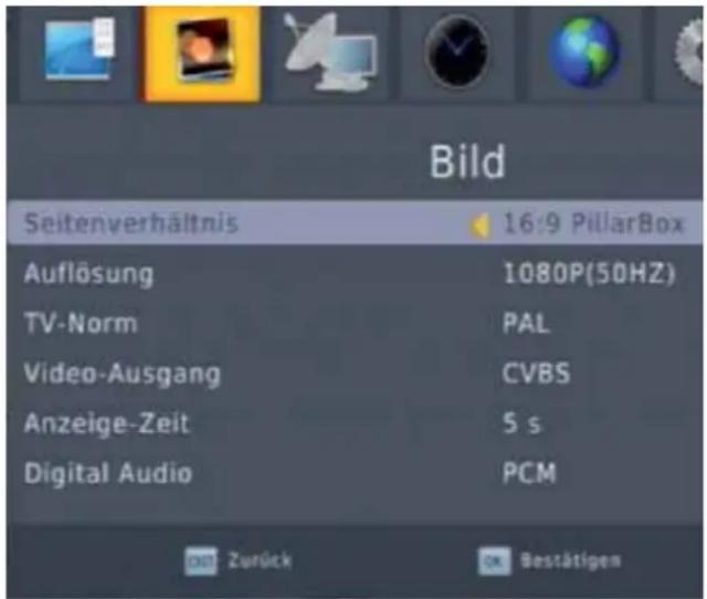 ZEHNDER HX 7133 PVR - Bild-Einstellung - 1