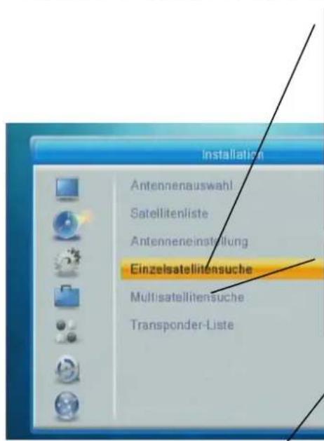 ZEHNDER HX 7202 CI+ - Alle Programme eines Satelliten suchen (Automatische Suche) - 1