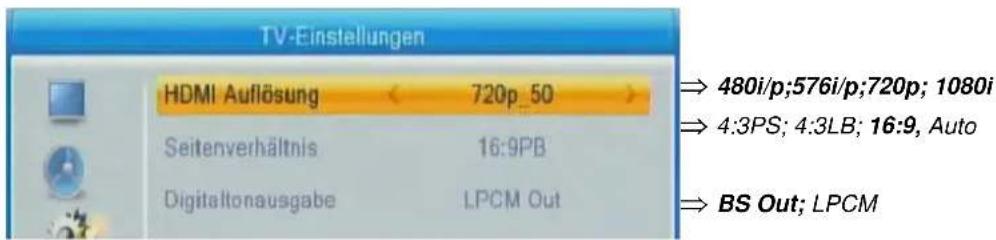 ZEHNDER HX 7202 CI+ - TV-Einstellungen - 1