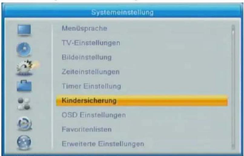 ZEHNDER HX 7202 CI+ - Kindersicherung aktivieren – Kennwort einrichten - 1