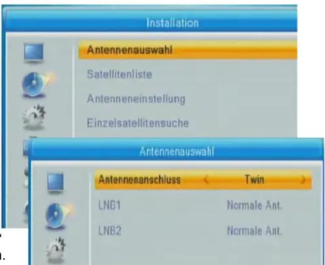 ZEHNDER HX 7202 CI+ - Antennenauswahl - 2