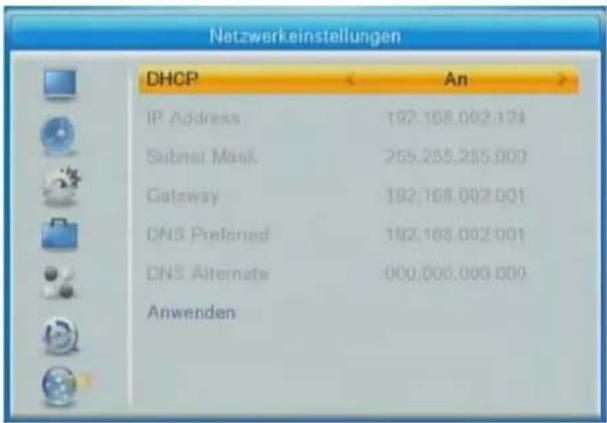 ZEHNDER HX 7202 CI+ - Netzwerkeinstellungen - 2