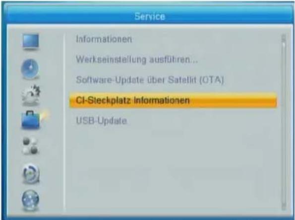 ZEHNDER HX 7202 CI+ - „CI-Steckplatz Informationen“ (Common Interface, Kap. 3.6 Install.) - 2