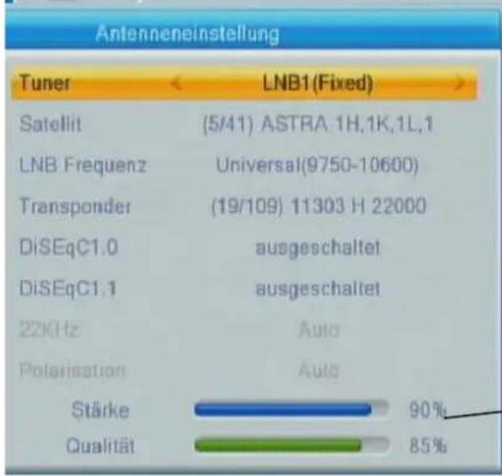 ZEHNDER HX 7202 CI+ - Antenneneinstellung - 2
