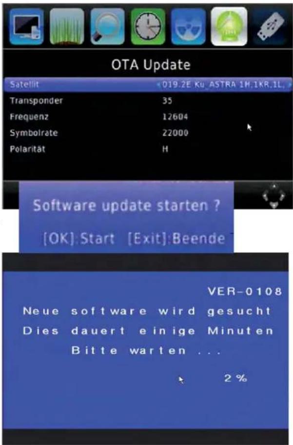ZEHNDER HX 7120u - Software Update über Satellit (Über OTA) - 1