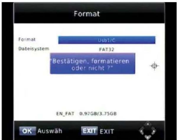 ZEHNDER HX 7120u - Speichermedium/Festplatte formatieren - 2