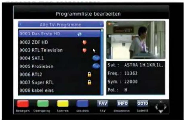 ZEHNDER HX 7120u - Sperren Sperren eines Programms zur Kindersicherung (- Taste) B - 1