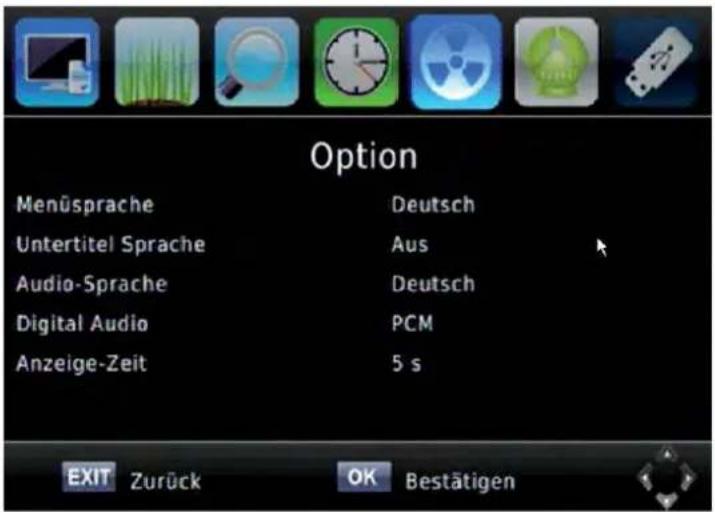 ZEHNDER HX 7120u - Option-Einstellungen - 1