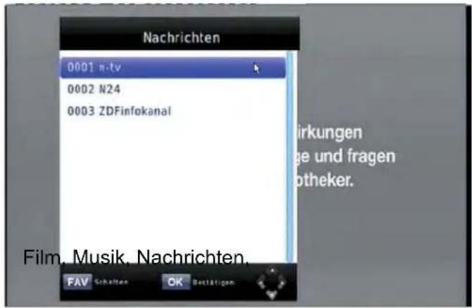 ZEHNDER HX 7120u - FAV Programmwahl über die Favoritenlisten - 1