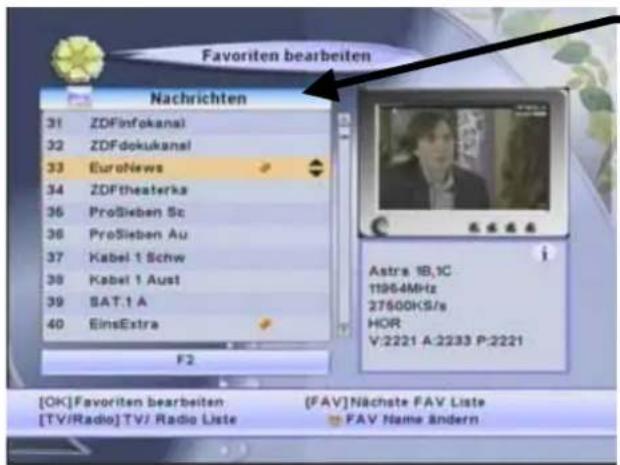 ZEHNDER DY 3350 CXI - ♥ Favorit Programme in eine von 8 Favoritenprogrammlisten aufnehmen - 1