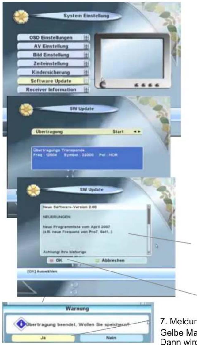 ZEHNDER DY 3350 CXI - Software Update über Satellit - 1