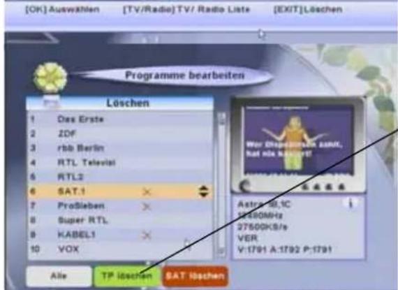 ZEHNDER DY 3350 CXI - Verschiedene Arten von Programmlöschfunktionen - 2
