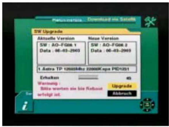 ZEHNDER DX 800 - Software-Upgrade über Satellit - 2