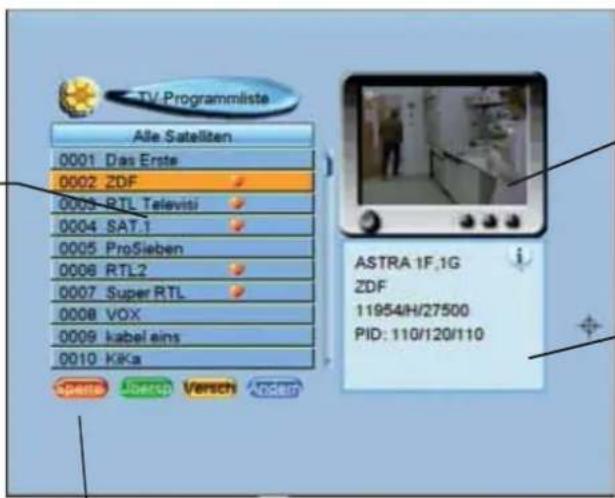 ZEHNDER DX 75e - (Programmliste einsehen, sortieren, löschen, sperren, umbenennen) - 2