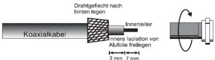 ZEHNDER DX 75e - Satellitensignal-Anschluß "SAT ANT IN" - 1