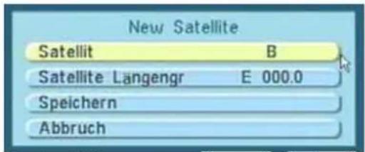New Satellite Satellit B Satellite Langengr E 000.0 Speichern Abbruch
