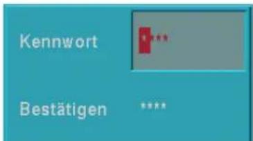 Kennwort Bestätigen ****