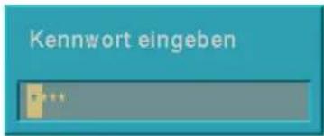 Kennwort eingeben