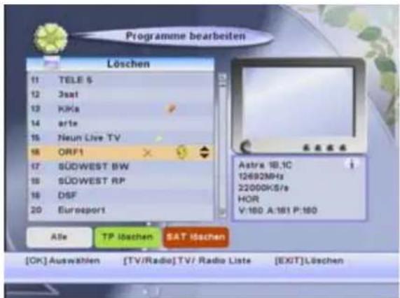 ZEHNDER DX 3010 CI - Löschen eines Programms (ROT - Taste) - 1