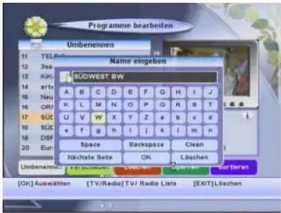 ZEHNDER DX 3010 CI - Umbenennen Programmnamen ändern ( WEISS - Taste) - 1