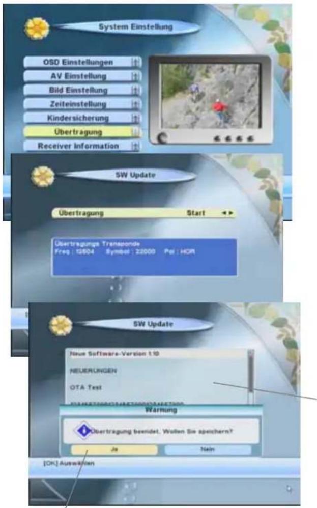 ZEHNDER DX 3010 CI - Softwar e Update über Satellit - 1