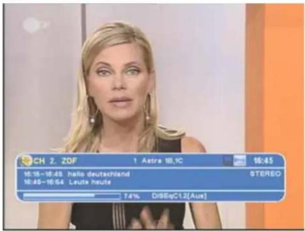 ZEHNDER DX 3010 CI - TV-Betrieb ein-/ausschalten - 1