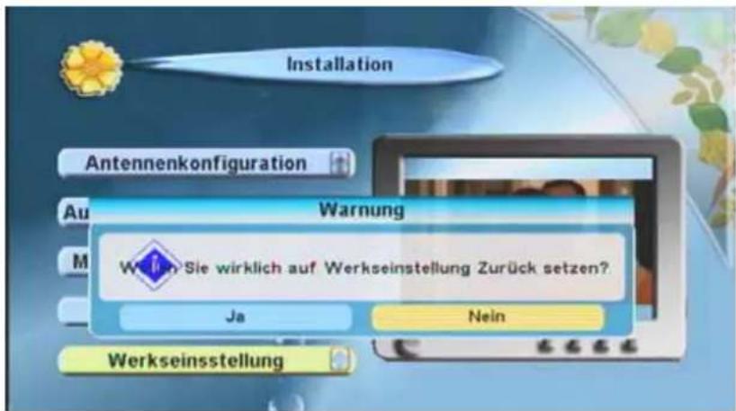 ZEHNDER DX 3010 CI - Lade Werkseinstellung – Resetfunktion - 2