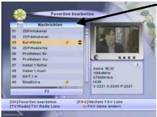ZEHNDER DX 3010 CI - ♥ Favorit Programme in eine von 8 Favoritenprogrammlisten aufnehmen - 1