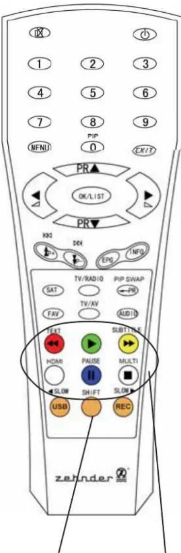 1 2 3 4 5 6 7 8 9 MFNI PIP 0 EXIT PR▲ OK/LIST PR▼ KKD DDI EPS INFO SAT TV/RADIO PIP SWAP ←PR FAV TV/AV AUDIO TEXT HDMI PALISE MULTI SLOW SHIFT SLOW USB REC SUBTITLE zehnder®