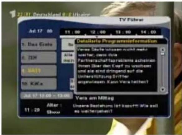 TV Führer Jul 17 00 11:00 12:00 13:00 14:00 T. Das Grube B. ZIN E. KAGI 10. KAGe Jul 17 12:00 - 13:00 Vera am Mittag 11:29 Alter : Unsere Bestehums ist kassoff! Wie soll es weitergehen? Datallarle Programminformation Vere Steife wissern nicht mehr weiter, wenn ihre Partnerschaftsprobleme achreichen ihren über den Keyf zu wachwert und sie sind dringend auf die Unterstützung Drifter angewiesen. Akta Vera lathein?