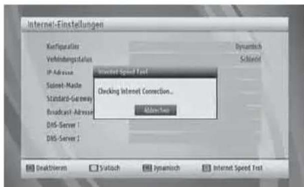 XORO HRS 8810 Hbb+ - Internetgeschwindigkeitstest - 1