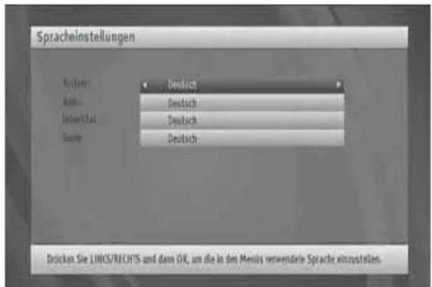XORO HRS 8810 Hbb+ - Spracheinstellungen - 1