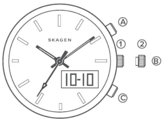 Skagen Holst - UHREN MIT ANALOGER UND DIGITALER ANZEIGE (ANA-DIGI) - 1