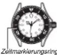 CASIO Sheen SHN-5000BP-7AVEF - Einstellung der Stoppuhr-Zeigerpositionen - 1