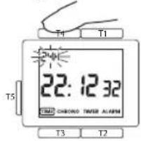 Junghans Mega 1000 - 12/24 Stundenanzeige - 1
