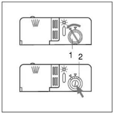 Eurolux DW9-CBE7 - Loading the rinse aid - 1