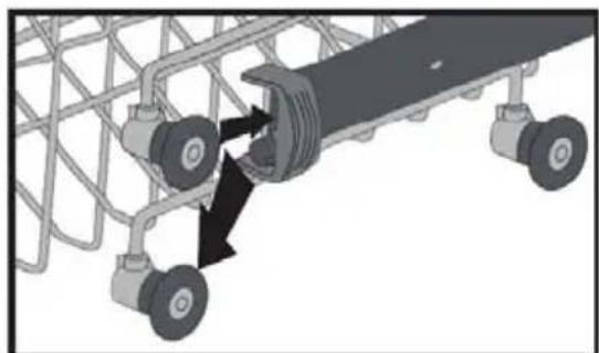 Eurolux DW12V-AAA-9 - Top basket height adjustment - 2