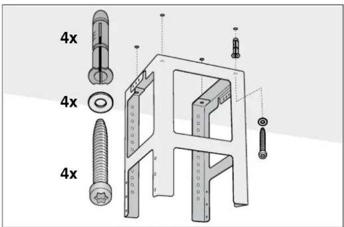 SIEMENS LF21BA542 - Oberes Tragegestell montieren - 1