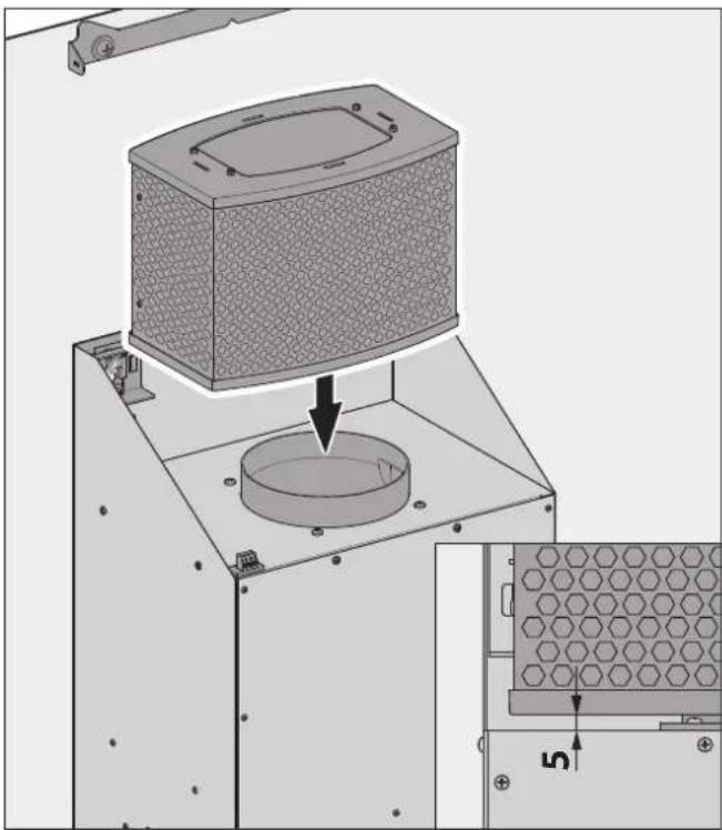BERBEL BWH 120 EL - Filter aufsetzen (bei Umluft- und Hybridbetrieb) - 1