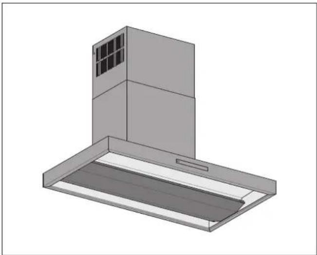 BERBEL BWH 120 EL - Wandhaube Blockline - 1