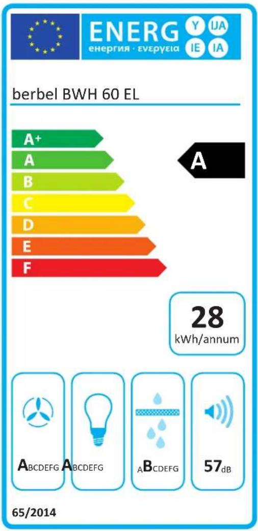 BERBEL BWH 120 EL - Wandhaube Emotionline - 1