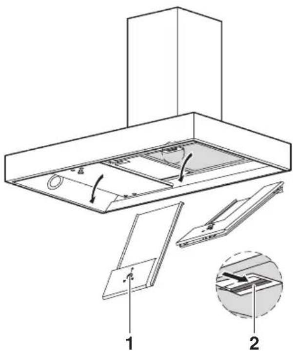 V-ZUG DW MinairComfo - Ausbau Metall-Fettfilter und Kombifilter - 1