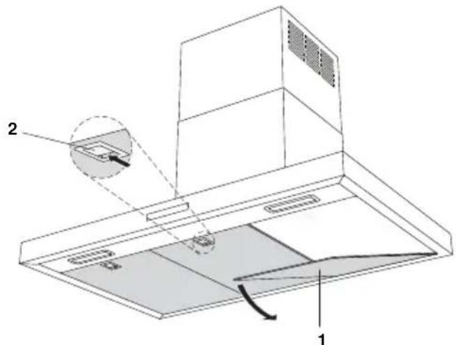 V-ZUG DI-Premira - Ausbau Fettfilter - 1