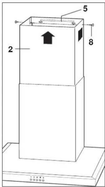Hanseatic SY-3503C-P-C1-900 - Kohlefilter für Umluftbetrieb einsetzen - 1