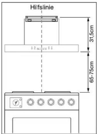 Hilfslinie 31,5cm 65-75cm