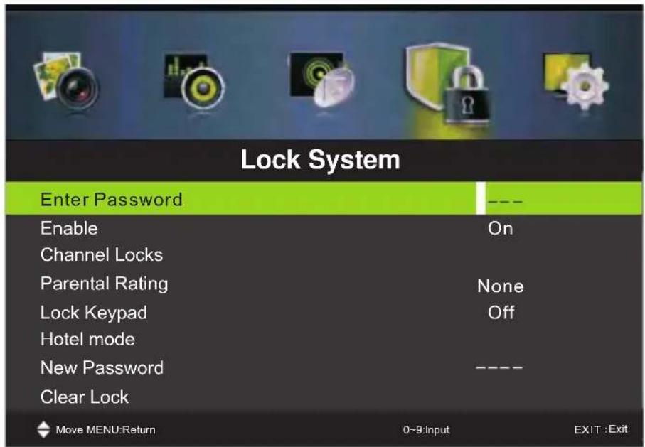 Miia MTV-C24LEHD-DVD - Menu di blocco - 1