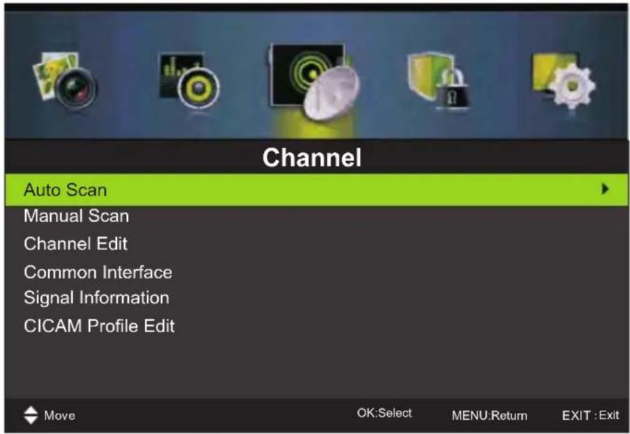 Miia MTV-C24LEHD-DVD - Menu Canale - 1